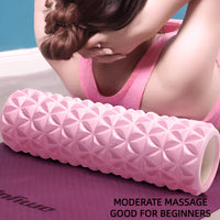 3D Diamond Foam EVA Massage Roller Hollow Yoga Column Fitness Equipment for Muscle Physiapy and Sports Rehabilitation Rolle