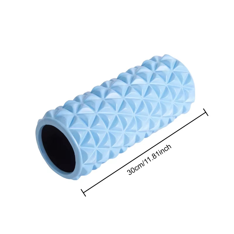 3D Diamond Foam EVA Massage Roller Hollow Yoga Column Fitness Equipment for Muscle Physiapy and Sports Rehabilitation Rolle